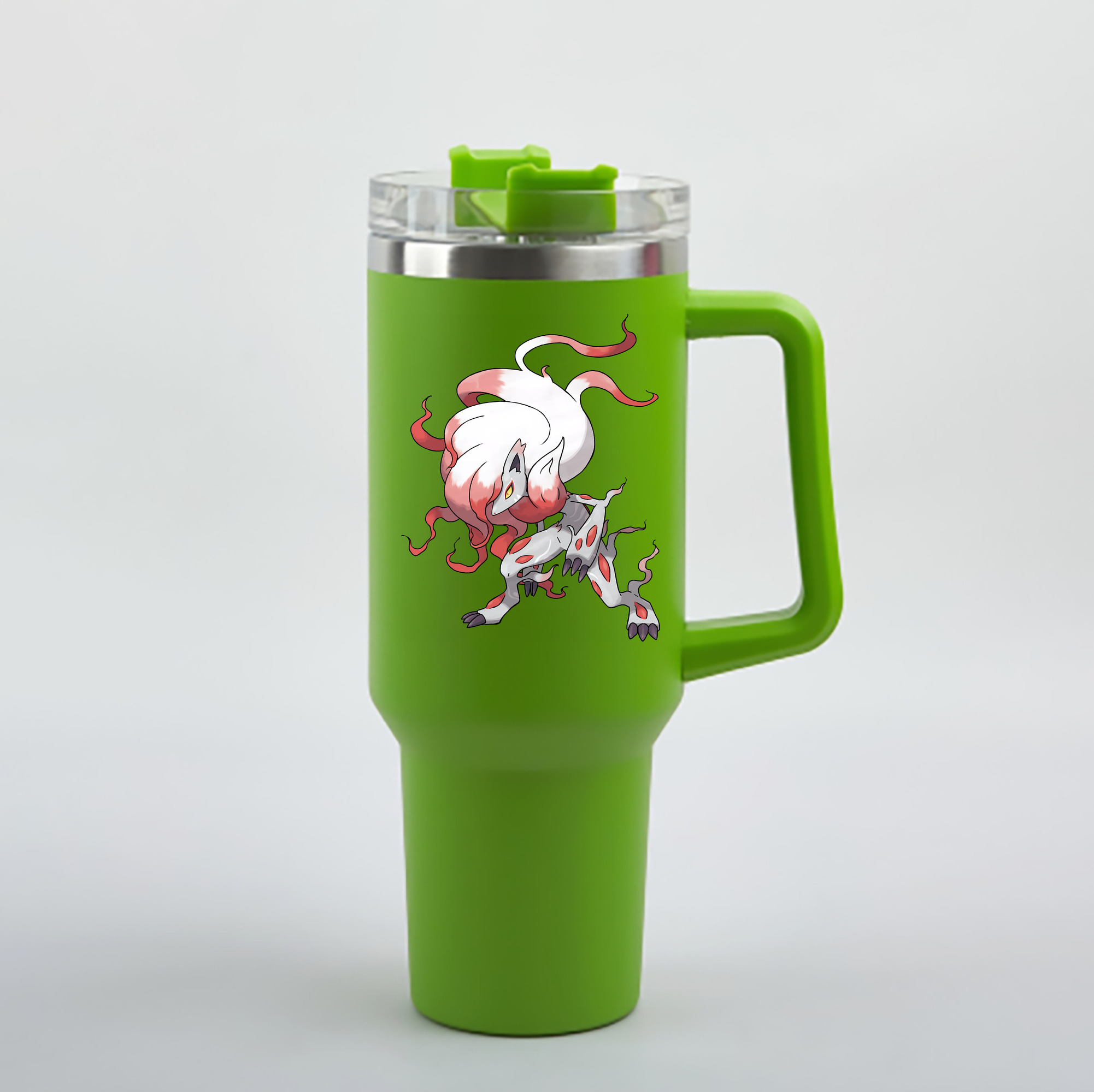 （画像用） ポケットモンスター Pokémon 1200mL車用タンブラー - クリスタルステッカー（プラスチックストロー付き）